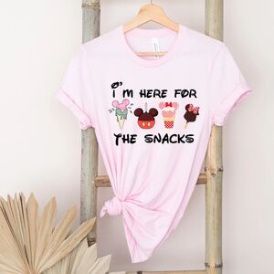 Disney “I’m Here For the Snacks” Shirt Size YM (10-12)